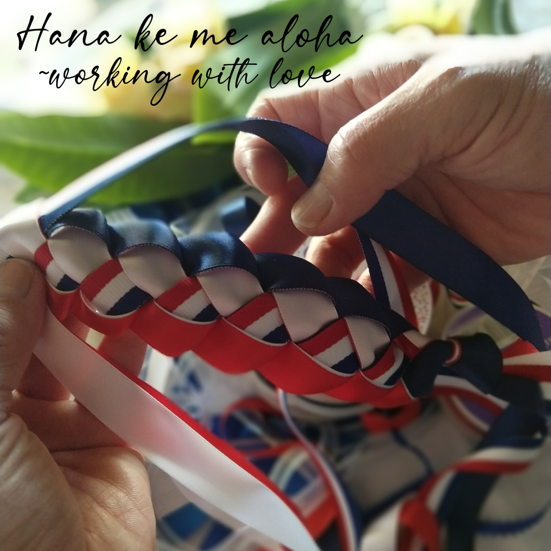Choose school colors for your graduate. Hawaiian tradition. Handmade ribbon graduation leis, perfect for celebrating achievements and honoring graduates with a colorful, heartfelt touch.