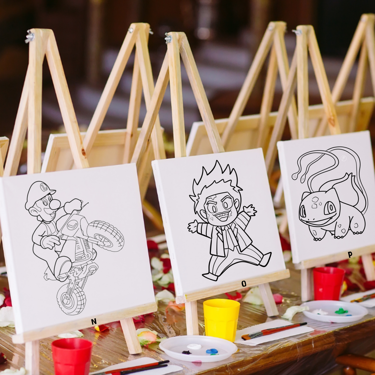 Kids Paint Kits Collection-Fun and creative themed paint kits for kids with cartoon characters!