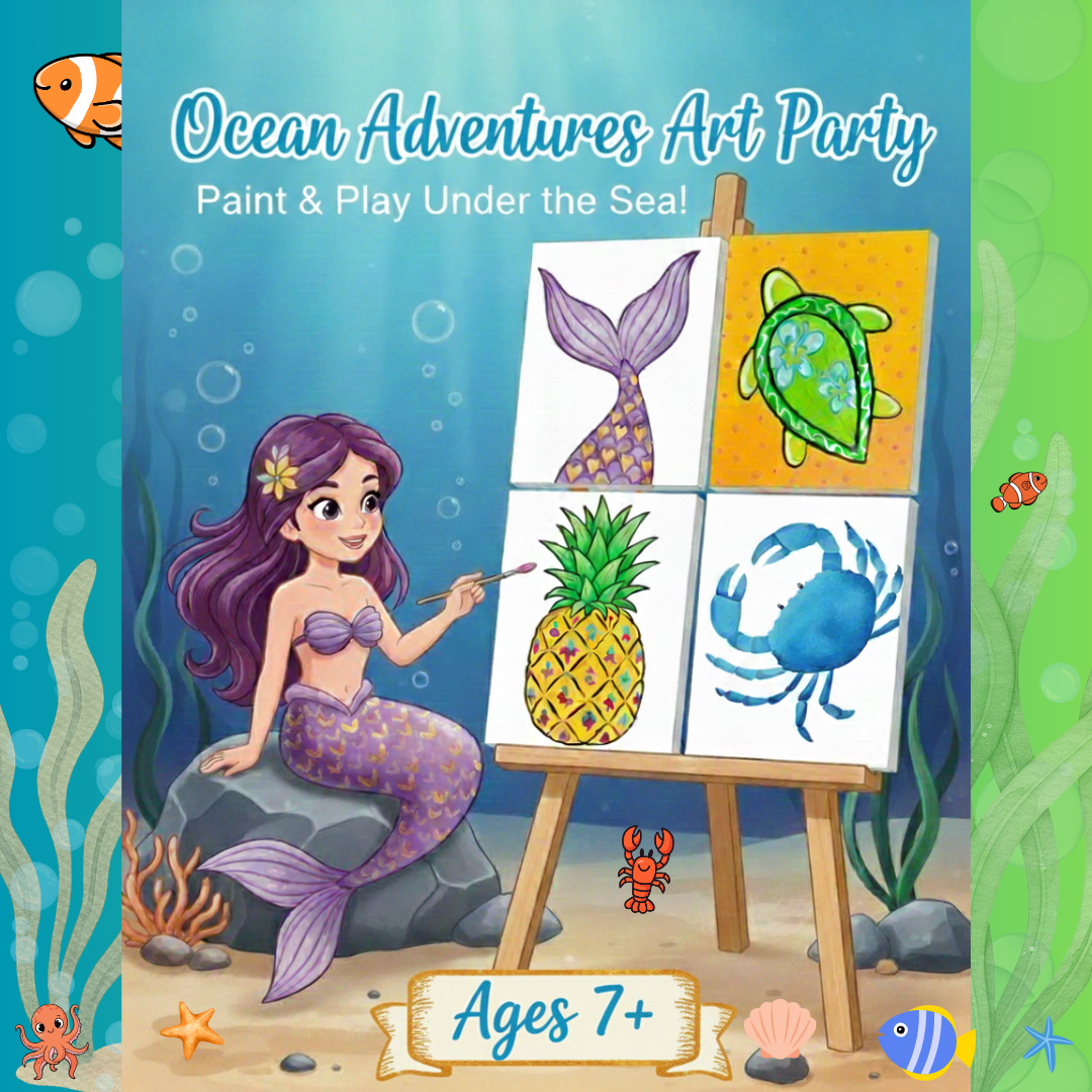 Ocean-Themed Kids Summer Paint Kit | Ages 7+