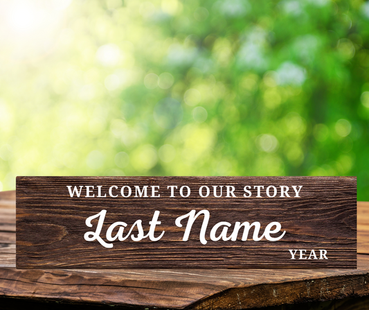 Personalized Couple's Name Sign