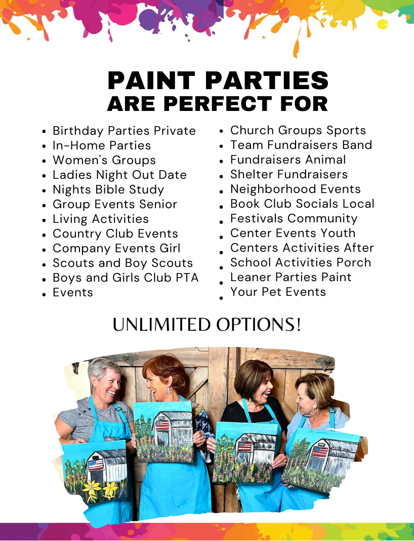 Arizona Mobile Paint Party - 2026 Custom Experience