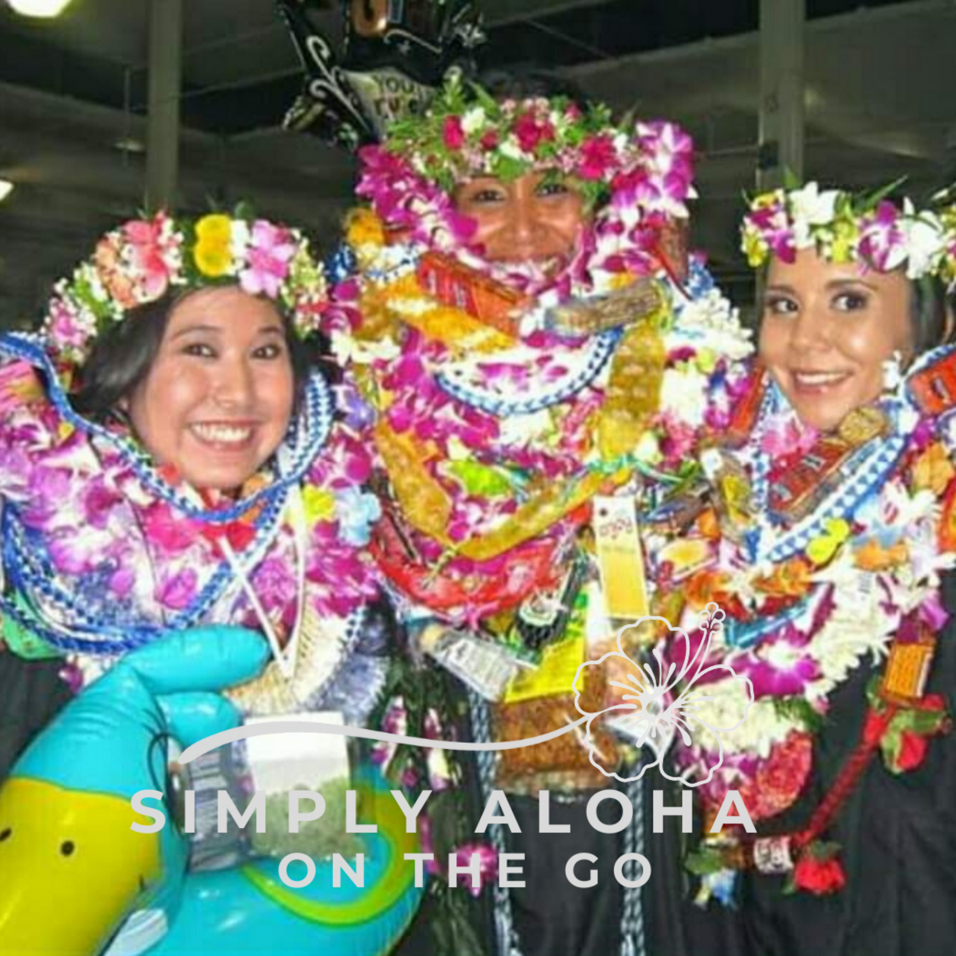 Photo of 3 graduates showing their Hawaiian tradition on Graduation Day. From Custom to personalized Sports And Academic Achievement Leis. Every Loop, every twist represents the graduate's hard work, sleepless nights, and big dreams. Personalize your lei today!