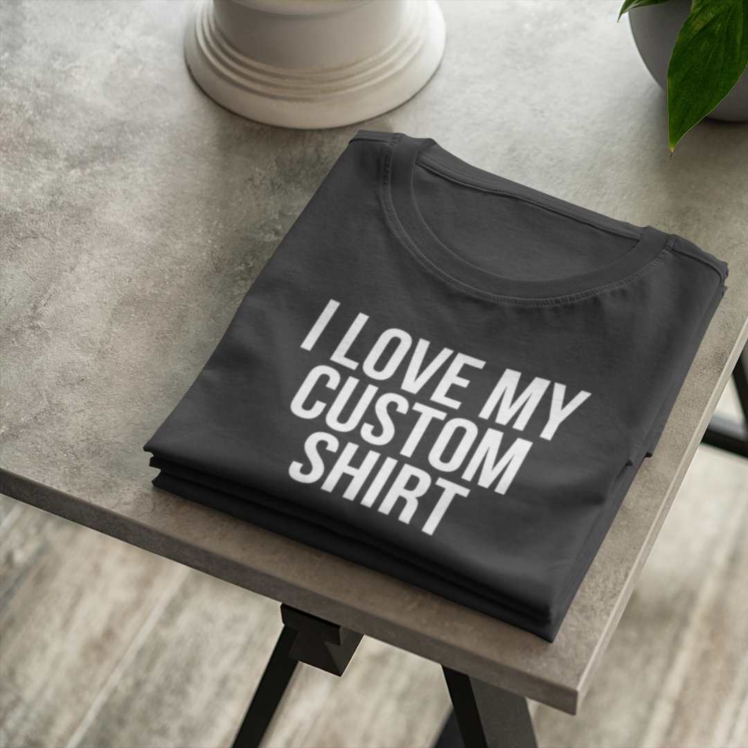 Custom Text Tee | Personalized Shirt with Bold Font
