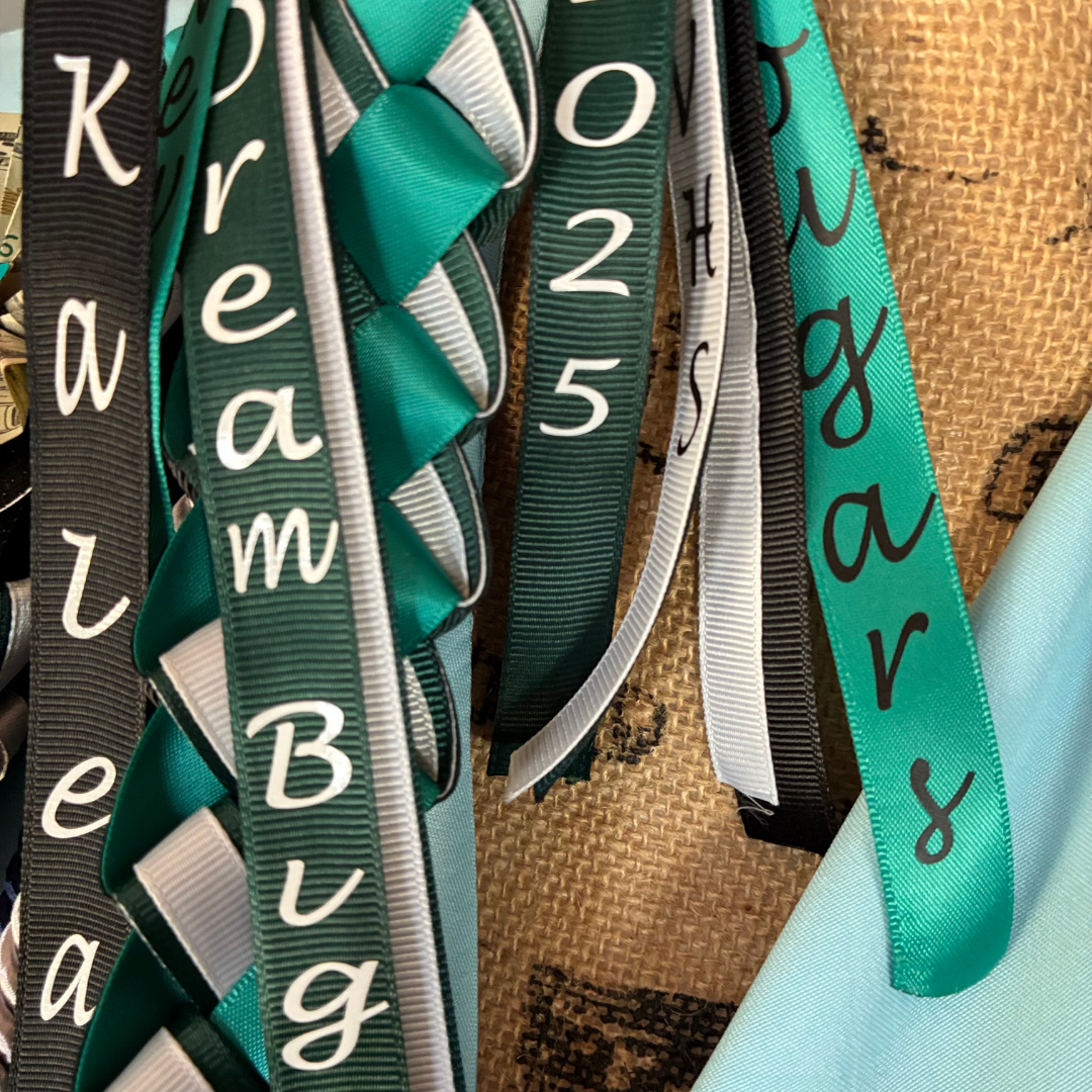 Graduation Ribbon Custom Lei - Personalized Name & Year