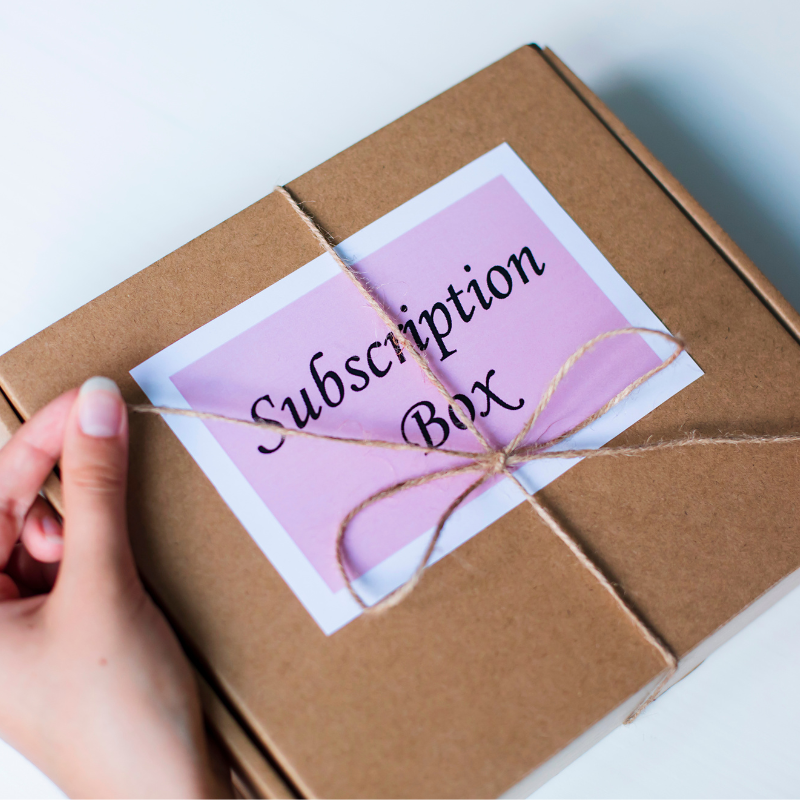 ALOHA Subscription Monthly Box wrapped in craft paper for DIY seasonal activities for the whole family - Simply Aloha On the Go