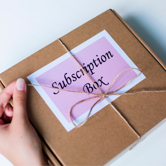 ALOHA Subscription Monthly Box wrapped in craft paper for DIY seasonal activities for the whole family - Simply Aloha On the Go