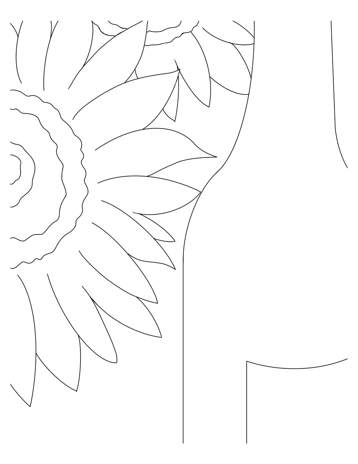 Bloom and Bottle DIY Paint Kit tracer - pre-outlined sunflower and wine bottle canvas by Simply Aloha On The Go