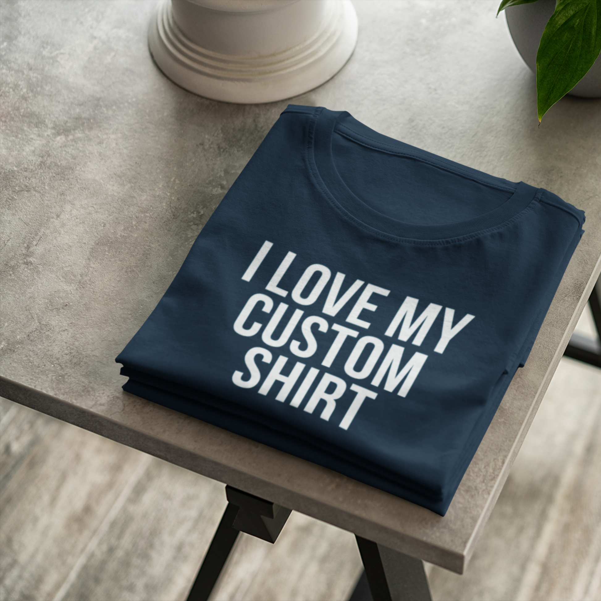 Custom Text T-Shirt Collection featuring personalized message tees and word-based designs.


