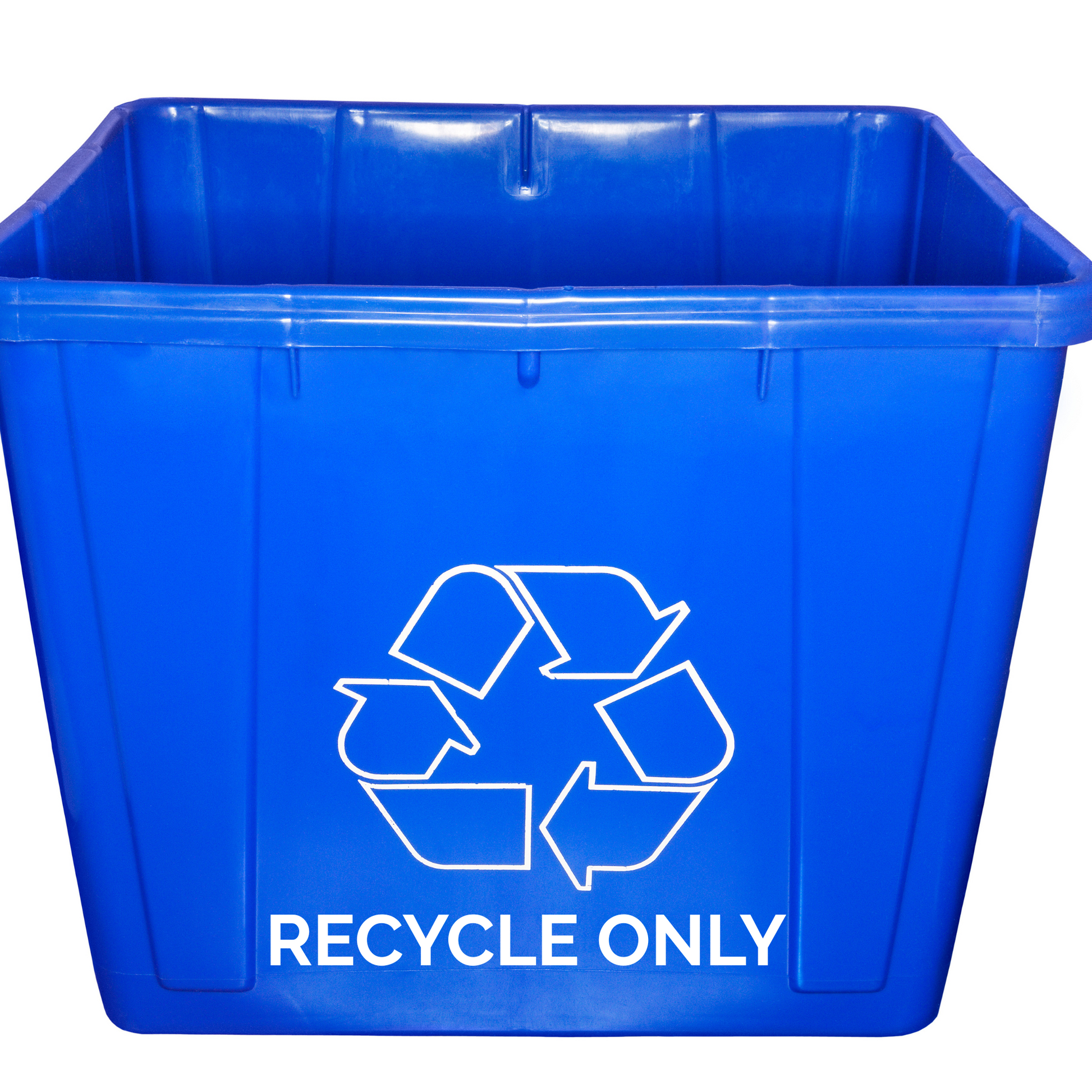 Storage label decals on plastic bins like dad's man cave, garage storage containers, recycling bins , and other organization.