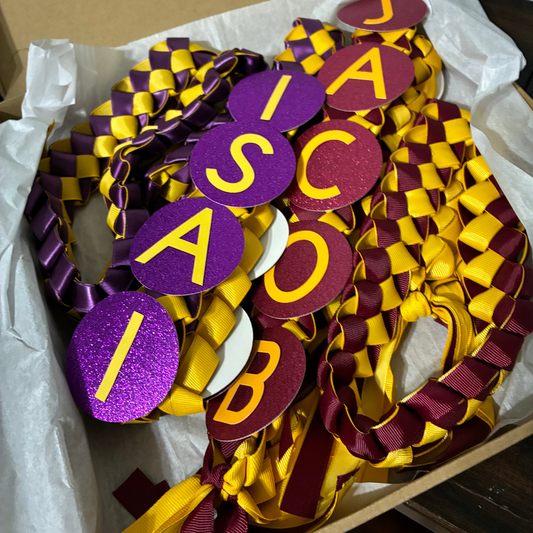Ribbon lei for elementary school graduation gift, K–8 students