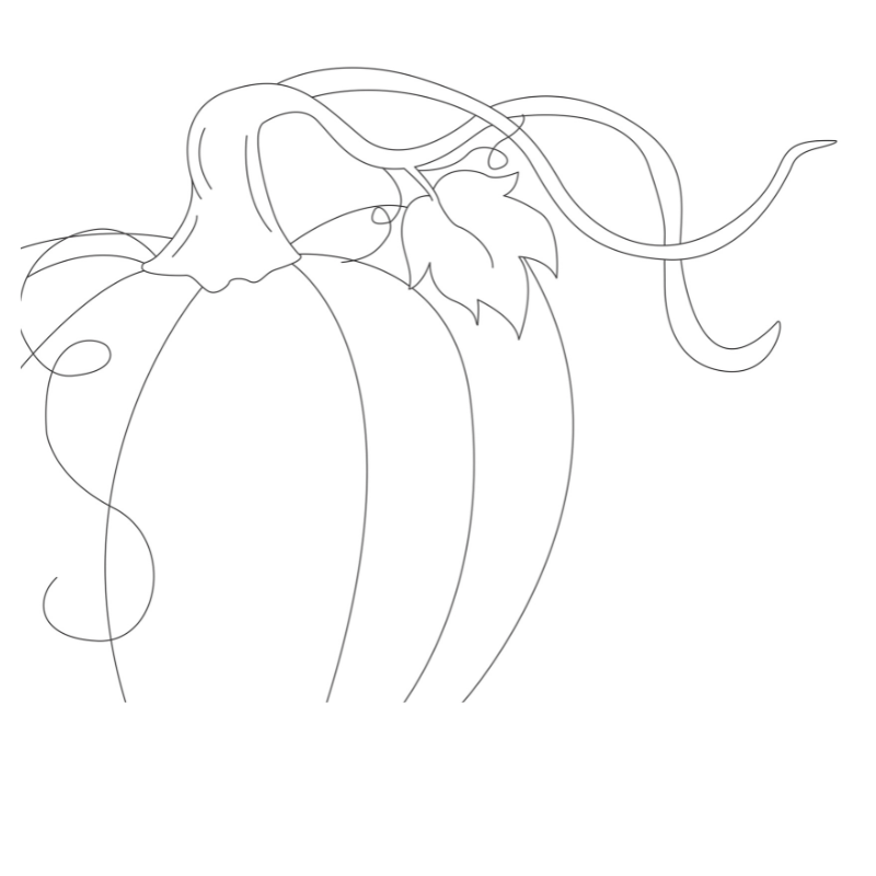 Simply Aloha On the Go's Hope Floats Pumpkin pre-outlined tracer canvas included in DIY fall paint kit