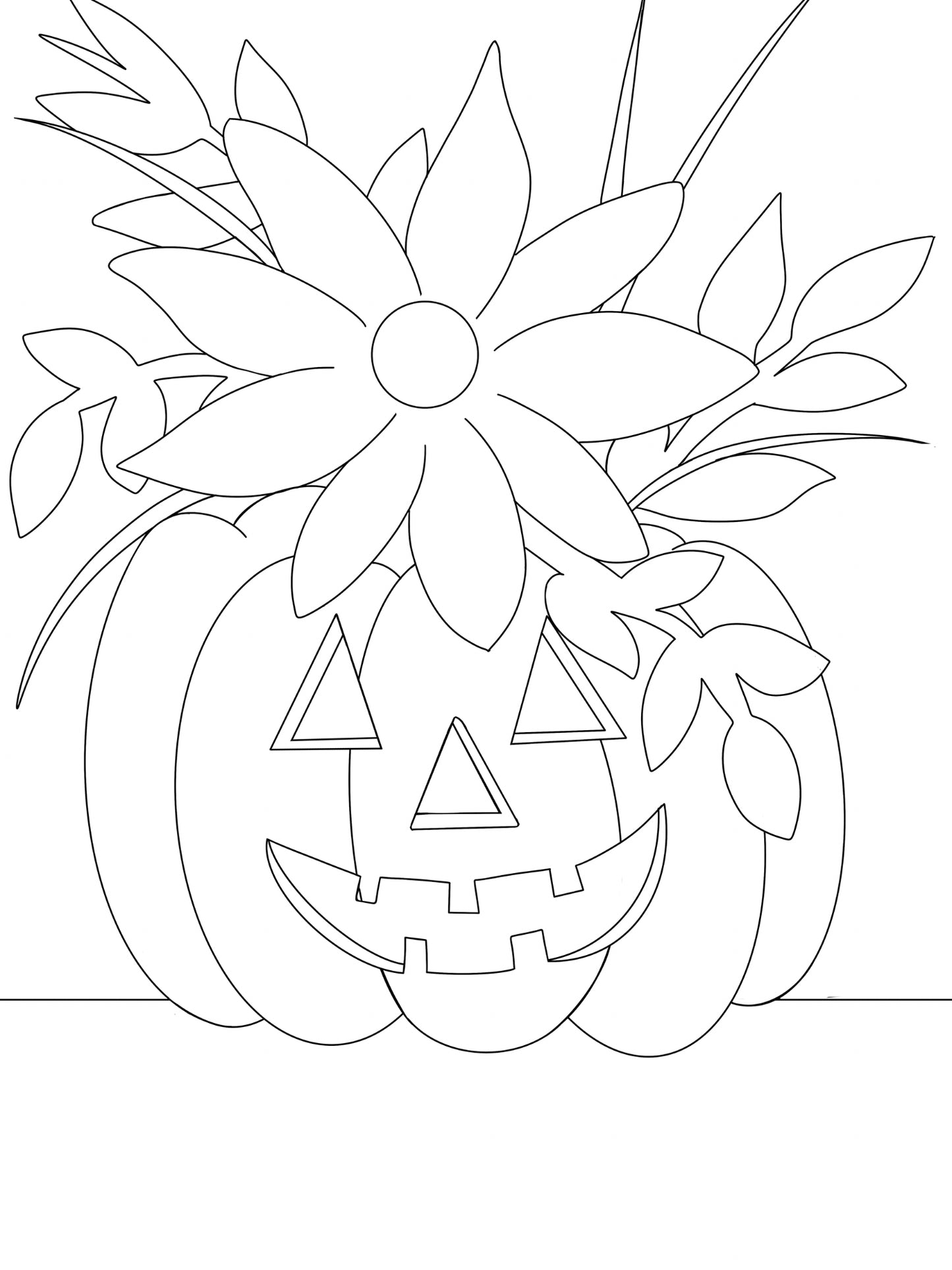 Jack-O-Lantern Bouquet DIY Paint Kit tracer sheet pre-outlined canvas guide by Simply Aloha On The Go