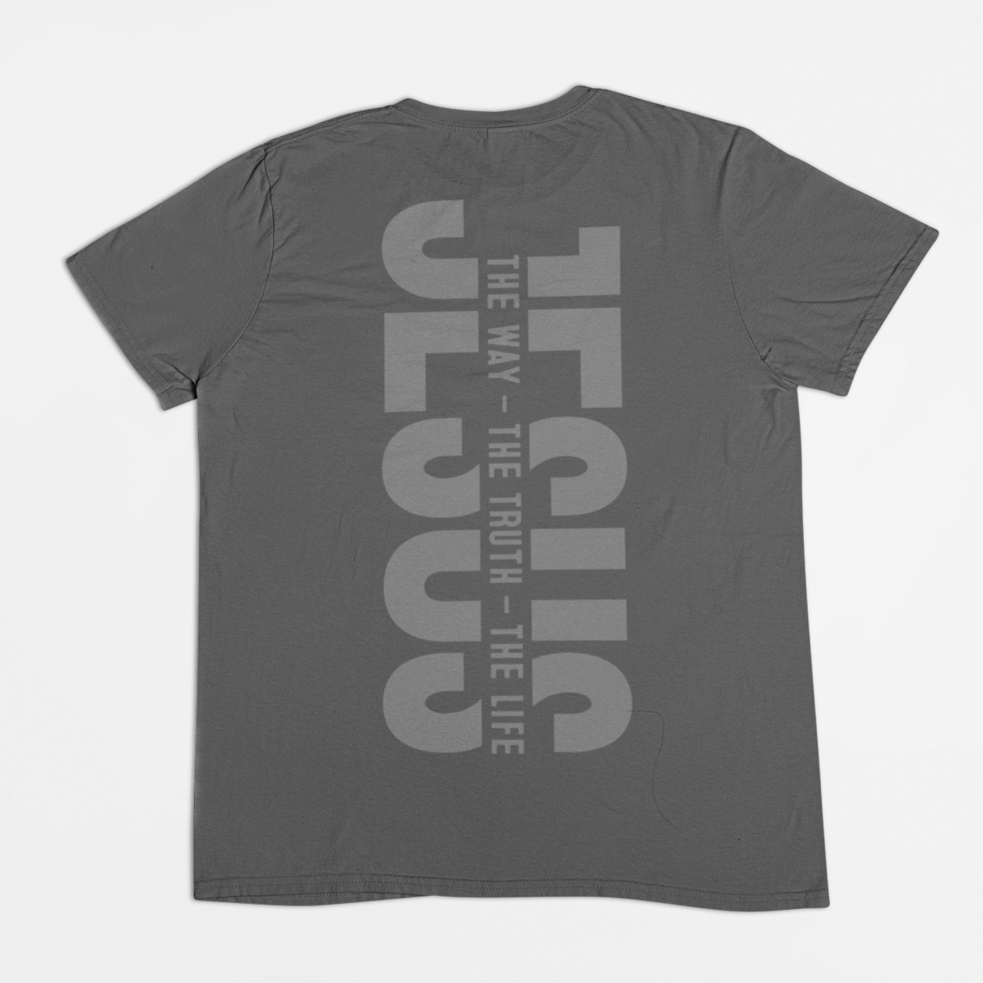 Jesus the Way, the Truth, and the Life Kids double-sided white Tee-Christian Bible Verse Shirt for Children. GIft a child today!  (back side of the shirt)