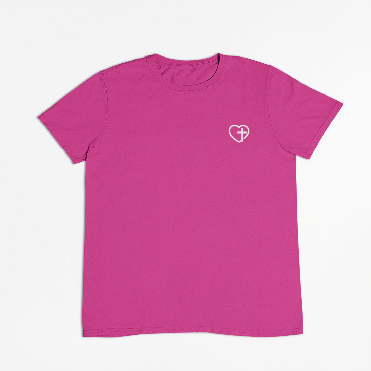 Jesus the Way, the Truth, and the Life Kids double-sided pink white Tee-Christian Bible Verse Shirt for Children. GIft a child today! (front side of the shirt)