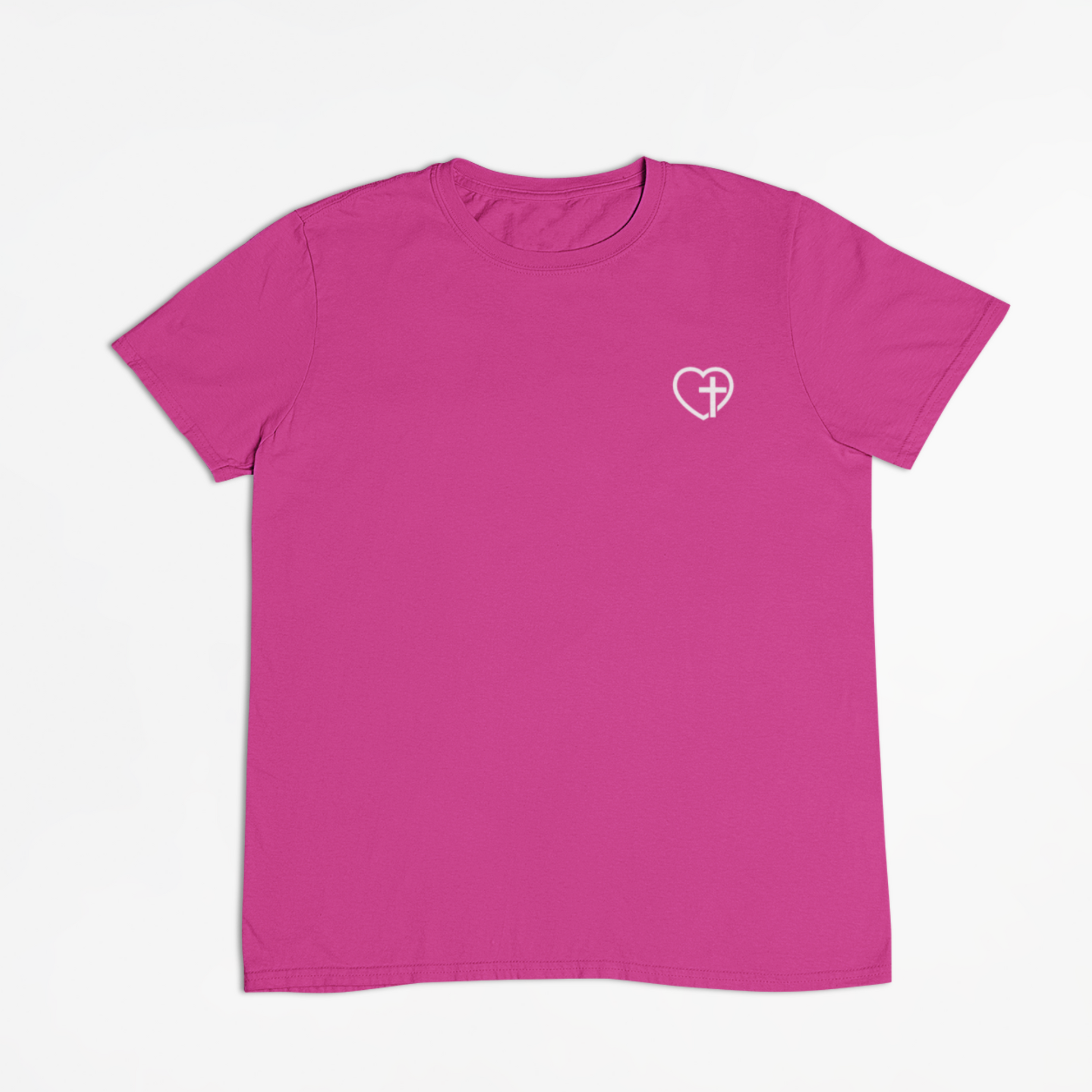 Jesus the Way, the Truth, and the Life Kids double-sided pink white Tee-Christian Bible Verse Shirt for Children. GIft a child today! (front side of the shirt)