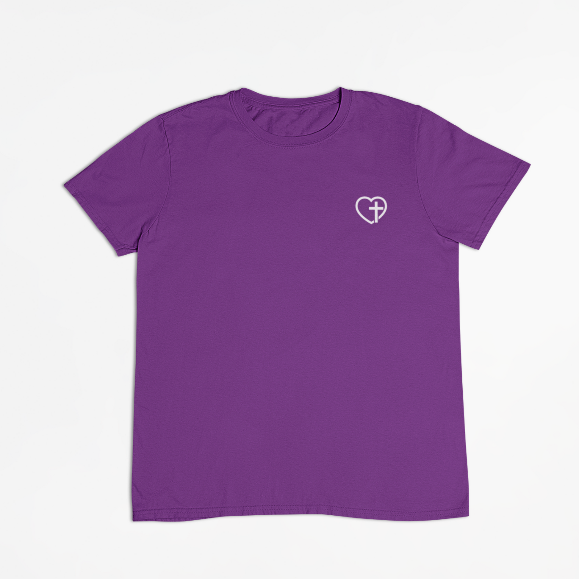 Jesus the Way, the Truth, and the Life Kids double-sided purple Tee-Christian Bible Verse Shirt for Children. GIft a child today! (front side of the shirt)