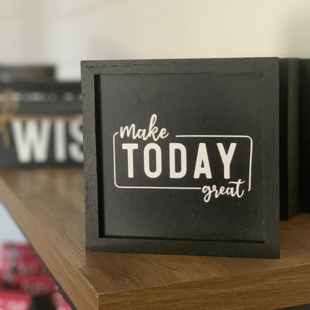 Shelf Sign Maker Custom 4x4 Wood Sign Décor | Shelf Sitter – Simply Aloha On The Go