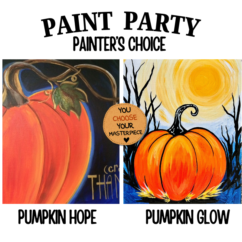 Women Of All Season Paint Party painters choice design option G — canvas painting at Pure Heart Peoria AZ by Simply Aloha On The Go