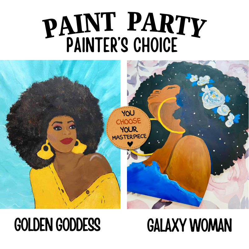 Women Of All Season Paint Party painters choice design option V — canvas painting at Pure Heart Peoria AZ by Simply Aloha On The Go