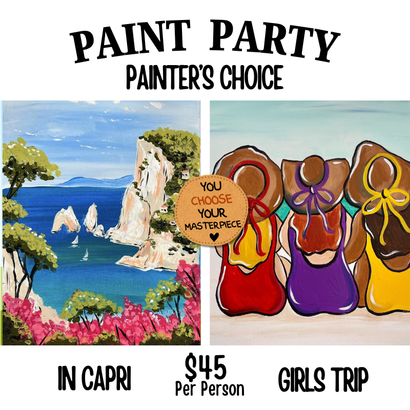 Women Of All Season Paint Party painters choice design option #15 — canvas painting at Pure Heart Peoria AZ by Simply Aloha On The Go
