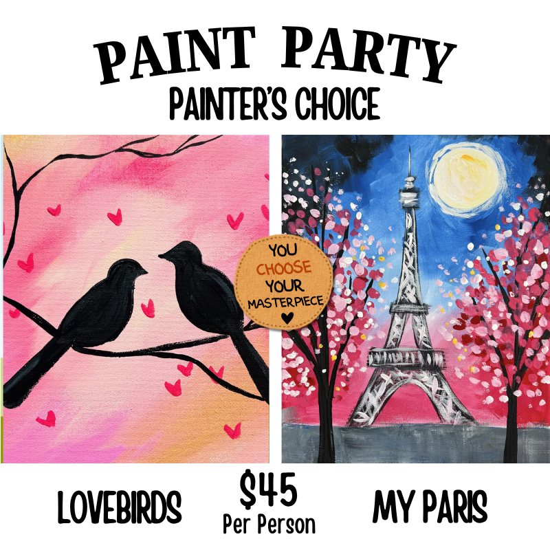 Women Of All Season Paint Party painters choice design option #16 — canvas painting at Pure Heart Peoria AZ by Simply Aloha On The Go