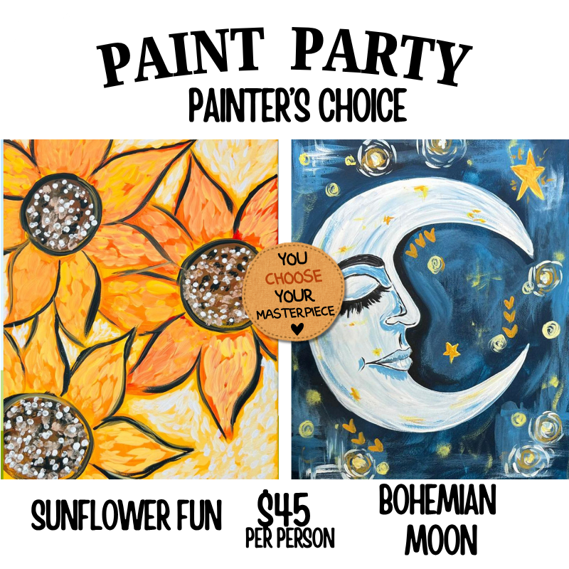 Women Of All Season Paint Party painters choice design option #18 — canvas painting at Pure Heart Peoria AZ by Simply Aloha On The Go