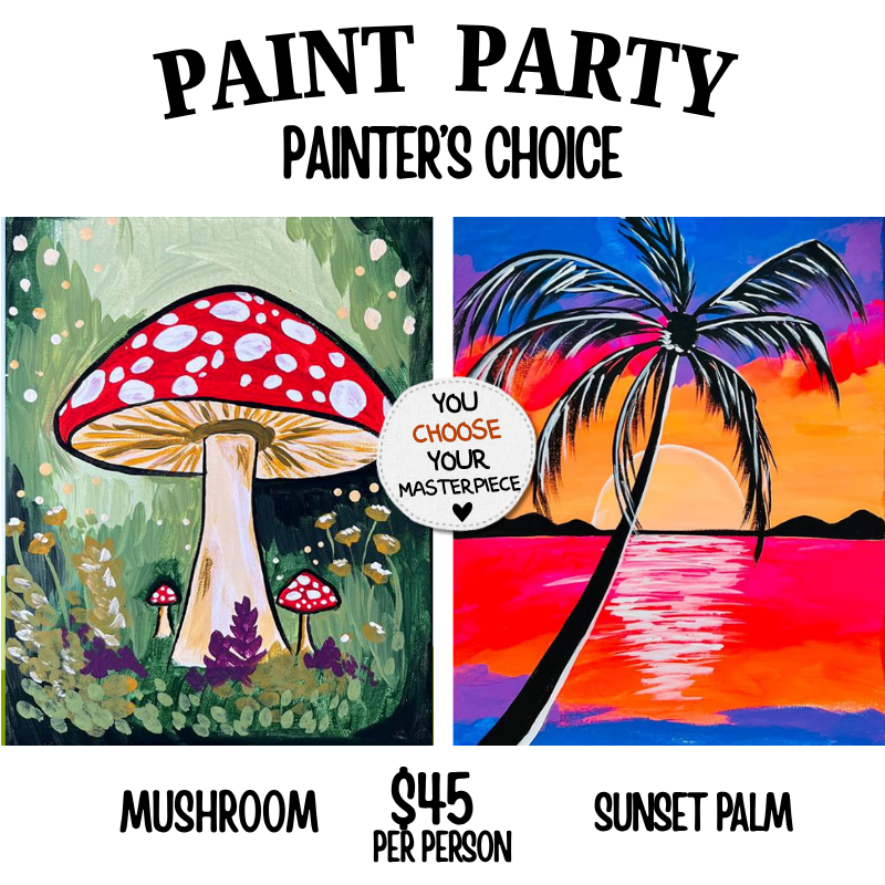 Women Of All Season Paint Party painters choice design option #20 — canvas painting at Pure Heart Peoria AZ by Simply Aloha On The Go
