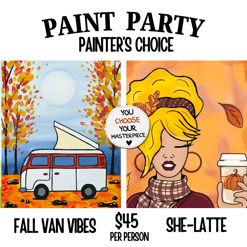 Women Of All Season Paint Party painters choice design option #22 — canvas painting at Pure Heart Peoria AZ by Simply Aloha On The Go