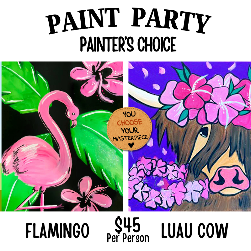 Women Of All Season Paint Party painters choice design option #27 — canvas painting at Pure Heart Peoria AZ by Simply Aloha On The Go