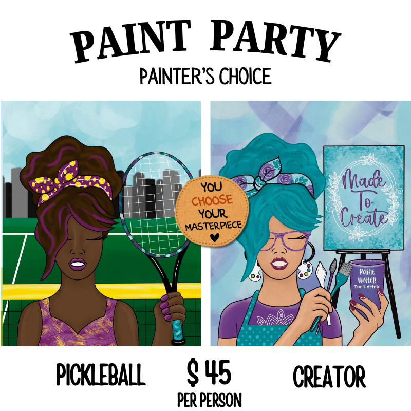 Women Of All Season Paint Party painters choice design option #30 — canvas painting at Pure Heart Peoria AZ by Simply Aloha On The Go