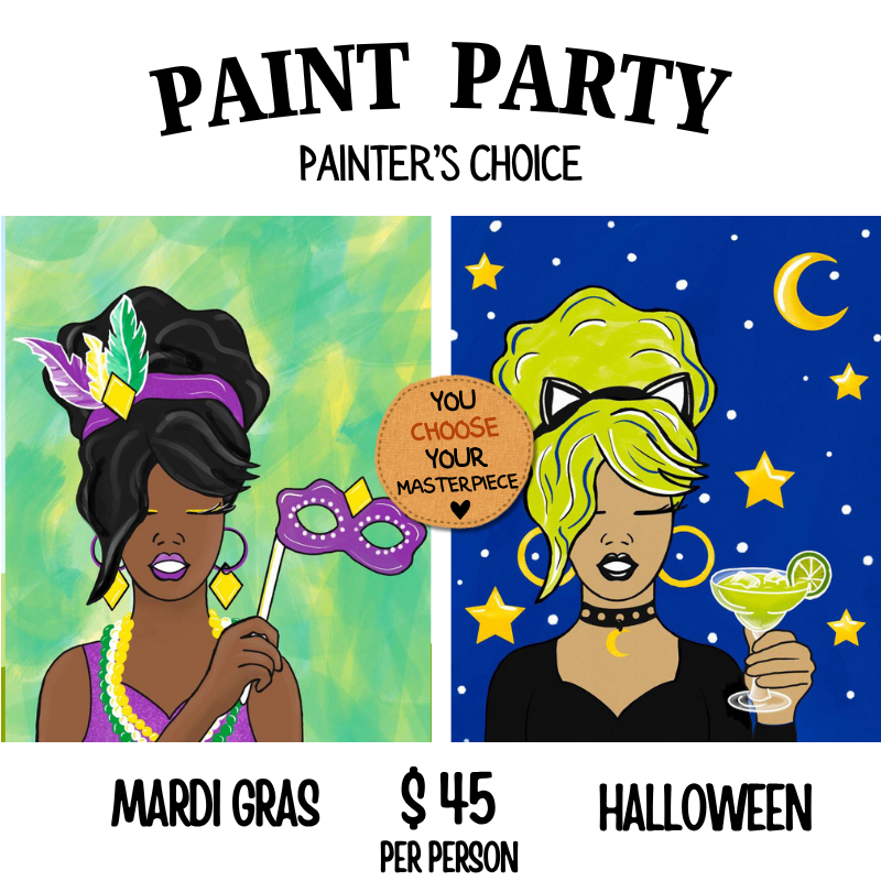 Women Of All Season Paint Party painters choice design option #32 — canvas painting at Pure Heart Peoria AZ by Simply Aloha On The Go