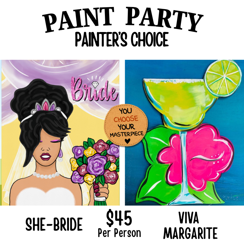 Women Of All Season Paint Party painters choice design option #19 — canvas painting at Pure Heart Peoria AZ by Simply Aloha On The Go